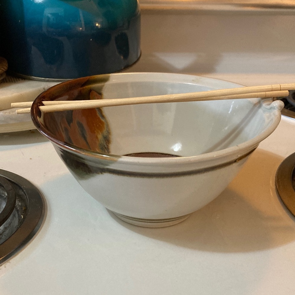 Earthenware glazed Rice Serving Bowl